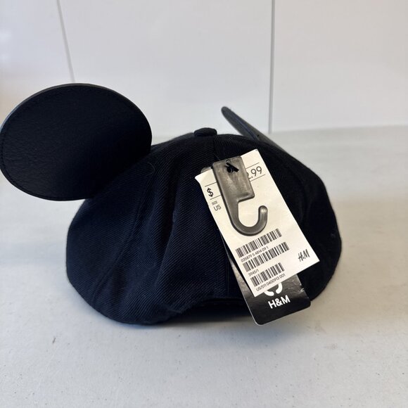 Disney H&M Divided Collaboration Mickey Cap With Ears Black SnapBack Hat NWT main image 4